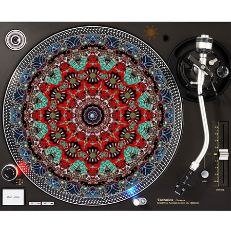 KuzmarK™ 12" DJ Turntable Slipmat - Aztec Anime