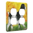thumbnail image 1 of KuzmarK™ 2 Gang AC Outlet Wall Plate - English Springer Spaniel Dog Art by Denise Every, 1 of 1