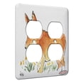 thumbnail image 1 of KuzmarK™ 2 Gang AC Outlet Wall Plate - Pembroke Welsh Corgi Dog Art by Denise Every, 1 of 1