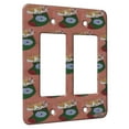 thumbnail image 1 of KuzmarK™ 2 Gang Rocker Wall Plate - Corgi Christmas Stocking JOY Set O Dog Modern Art by Denise Every, 1 of 1