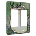 thumbnail image 1 of KuzmarK™ 2 Gang Rocker Wall Plate - Rudolph Kitty Cat Art by Denise Every, 1 of 1