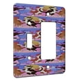 thumbnail image 1 of KuzmarK™ 2 Gang Single Toggle / Single Duplex Rocker Wall Plate - Cats Dancing Fantasy Cat Modern Art by Denise Every, 1 of 1