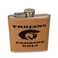 thumbnail image 1 of KuzmarK 6 oz. Leather Pocket Hip Liquor Flask - Trojans Parking Only, 1 of 1