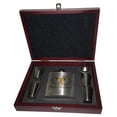 thumbnail image 1 of KuzmarK 6 oz. Stainless Steel Flask Set in Rose Wood Presentation Box -  Tennessee Tennessee, 1 of 2