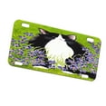 thumbnail image 1 of KuzmarK Automobile Car Tag License Plate -  Tuxedo Maine Coon Cat with Blue-Eyed Grass Art by Denise Every, 1 of 1