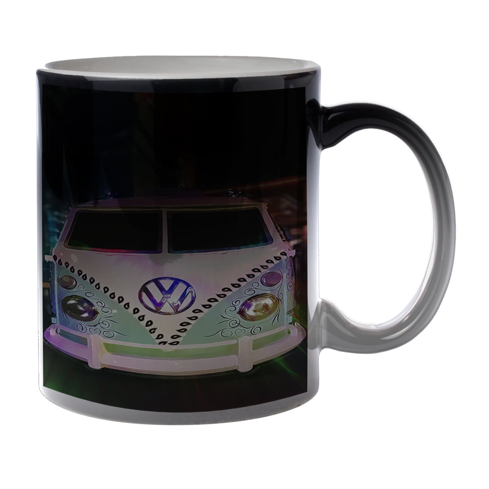 12oz stoneware hand painted tea coffee mugs by american chateau Handcrafted Farmhouse Teas Stoneware Mug – Pottery Coffee & Tea Cup (12 oz) Stormy Blue (Oval Logo) main image 0