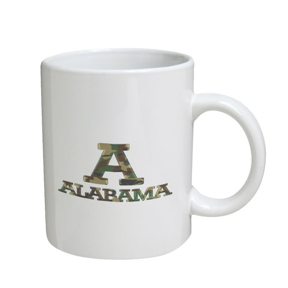 KuzmarK Coffee Cup Mug 11 Ounce - Alabama Camouflage