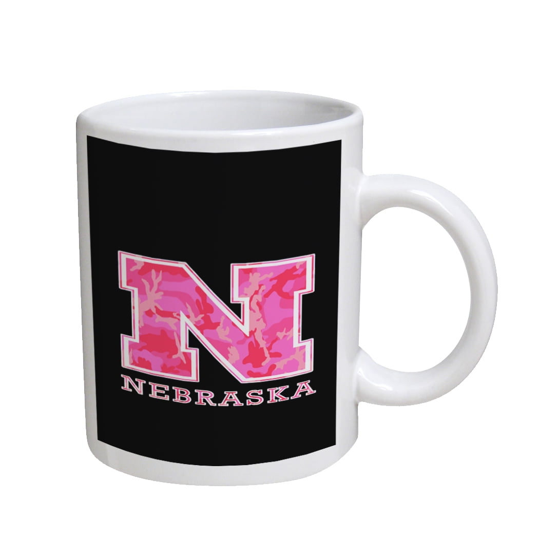 KuzmarK Coffee Cup Mug 11 Ounce - Nebraska Pink Camouflage