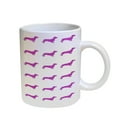 thumbnail image 1 of KuzmarK Coffee Cup Mug Pearl Iridescent White - Dachshund Dogs Pink, 1 of 2