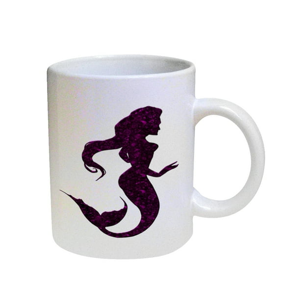 KuzmarK Coffee Cup Mug Pearl Iridescent White - Mermaid Nautical