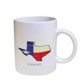thumbnail image 1 of KuzmarK Coffee Cup Mug Pearl Iridescent White - Texas State of Texas Flag, 1 of 2