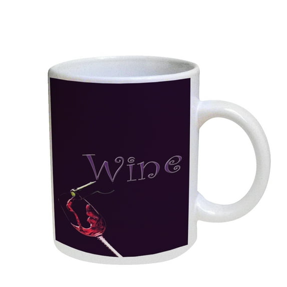 KuzmarK Coffee Cup Mug Pearl Iridescent White - Wine