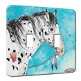 thumbnail image 1 of KuzmarK™ Double Gang Switch Wall Plate - Black Leopard War Pony Horse Art by Denise Every, 1 of 1