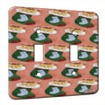 thumbnail image 1 of KuzmarK™ Double Gang Switch Wall Plate - Corgi Christmas Stocking JOY Set J Dog Modern Art by Denise Every, 1 of 1