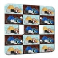 thumbnail image 1 of KuzmarK™ Double Gang Switch Wall Plate - Maine Coon Kitty Family with Blue Swirls Cat Pattern Art by Denise Every, 1 of 1
