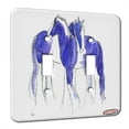 thumbnail image 1 of KuzmarK™ Double Gang Switch Wall Plate - Piebald Gypsy Cobs in Purple and Blue Abstract Horse Art by Denise Every, 1 of 1