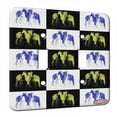 thumbnail image 1 of KuzmarK™ Double Gang Switch Wall Plate - Piebald Gypsy Cobs in Purple and Blue Abstract Horse Pattern Art by Denise Every, 1 of 1