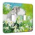thumbnail image 1 of KuzmarK™ Double Gang Switch Wall Plate - Sealyham Terrier with Daisies Dog Art by Denise Every, 1 of 1