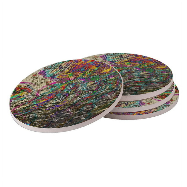  Sublimation Blanks Coasters for Drinks, Ceramic Drink