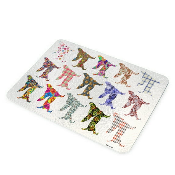 KuzmarK Glass Cheese Cutting Board 11"x7.75" - Chihuahua Dog
