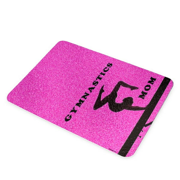 KuzmarK Glass Cheese Cutting Board 11"x7.75" - Gymnastics Mom