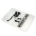 thumbnail image 1 of KuzmarK Glass Cheese Cutting Board 11"x7.75" - Wrestling Match, 1 of 1