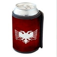 thumbnail image 1 of KuzmarK Insulated Drink Can Cooler Hugger - Albanian Flag, 1 of 1