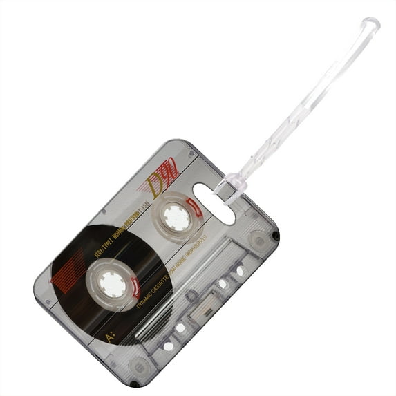 KuzmarK Luggage Travel Bag Tag - Old School Cassette Tape