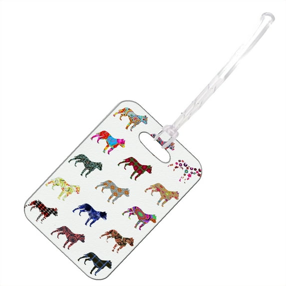 KuzmarK Luggage Travel Bag Tag - Pitbull Dog