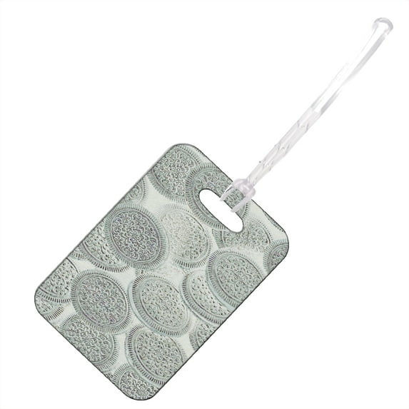KuzmarK Luggage Travel Bag Tag - White Chocolate Cookies