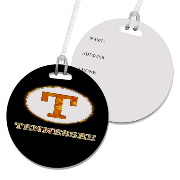KuzmarK Luggage Travel Round Bag Tag - Tennessee Camouflage