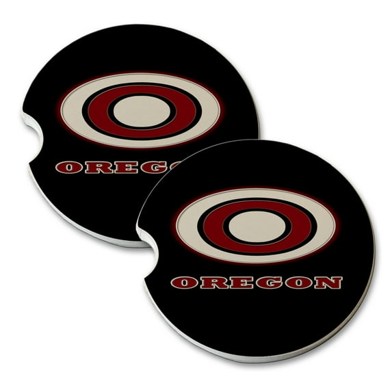 KuzmarK Sandstone Car Drink Coaster (set of 2) - Oregon