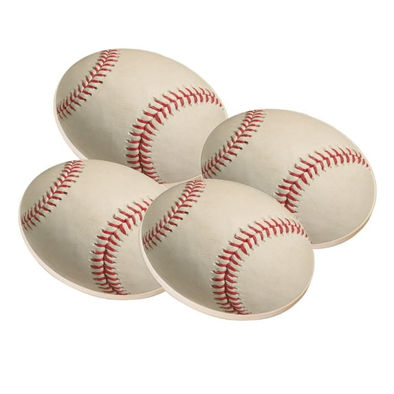 KuzmarK Sandstone Drink Coaster (set of 4) - Baseball