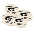 thumbnail image 1 of KuzmarK Sandstone Drink Coaster (set of 4) - Trojans Parking Only, 1 of 1