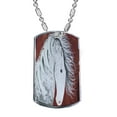 thumbnail image 1 of KuzmarK Silver Chrome Pendant Dog Tag Necklace - Dappled Gray Andalusian Stallion Horse Art by Denise Every Chrome Dog Tag Necklace, 1 of 1