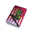 thumbnail image 1 of KuzmarK Silver Windproof Flip Top Lighter -  American Gothic Girl, 1 of 2