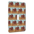 thumbnail image 1 of KuzmarK™ Single Gang Toggle Switch Wall Plate - American Bison Buffalo Calves Battle of the Baby Bulls Wildlife Modern Art by Denise Every, 1 of 1