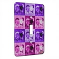 thumbnail image 1 of KuzmarK™ Single Gang Toggle Switch Wall Plate - Bay Roan Appaloosa in Late Summer Horse Pink Pattern Art by Denise Every, 1 of 1
