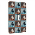 thumbnail image 1 of KuzmarK™ Single Gang Toggle Switch Wall Plate - Buttermilk Buckskin Quarter Horse Abstract Pattern Art by Denise Every, 1 of 3
