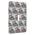 thumbnail image 1 of KuzmarK™ Single Gang Toggle Switch Wall Plate - Maine Coon Kitty with Winter Cap and Mittens Cat Modern Art by Denise Every, 1 of 1