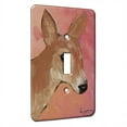 thumbnail image 1 of KuzmarK™ Single Gang Toggle Switch Wall Plate - Whitetail Deer Doe Wildlife Art by Denise Every, 1 of 1