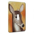 thumbnail image 1 of KuzmarK™ Single Gang Toggle Switch Wall Plate - Whitetail Doe in Autumn Wildlife Art by Denise Every, 1 of 1