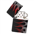 thumbnail image 1 of KuzmarK White Windproof Flip Top Lighter -  Hot Rod Cool Fire, 1 of 1