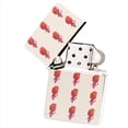 thumbnail image 1 of KuzmarK White Windproof Flip Top Lighter -  Pink Birdie Painting, 1 of 1