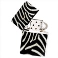 thumbnail image 1 of KuzmarK White Windproof Flip Top Lighter -  Zebra, 1 of 1