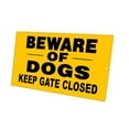 thumbnail image 1 of KuzmarK Yard Lawn Fence Sign - Beware Of Dogs Keep Gate Closed, 1 of 1