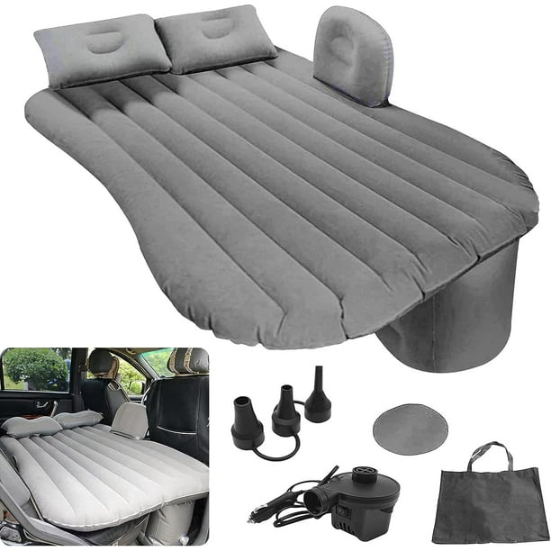 Kvago Bed Car Mattress Camping Mattress for Car Sleeping Bed Travel Inflatable Mattress Air Bed for Car Air Couch with Two Air Pillows Gray Walmart Business Supplies