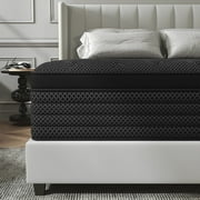 Kviwasha 12 inch Queen Mattress in a Box Pocket Innerspring Hybrid Mattress, CertiPUR-US Certified , Queen