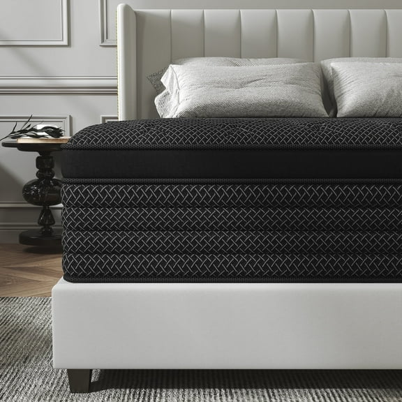 Kviwasha 14 inch Full Mattress in a Box Pocket Innerspring Hybrid Mattress, CertiPUR-US Certified , Full