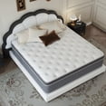 thumbnail image 1 of Kviwasha Full Mattress in a Box, 10 Inch Hybrid Cooling Gel Memory Foam Mattress, Individually Pocket Coils, Medium Firm, Pressure Relief, CertiPUR-US, 1 of 7